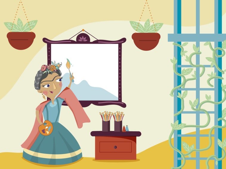 frida kahlo illustration women's day atelier