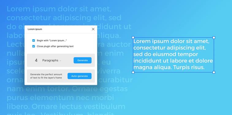 lorem ipsum plugin figma