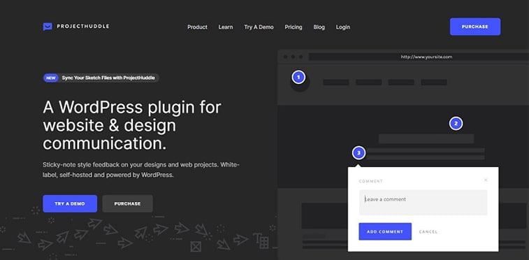 project huddle interface