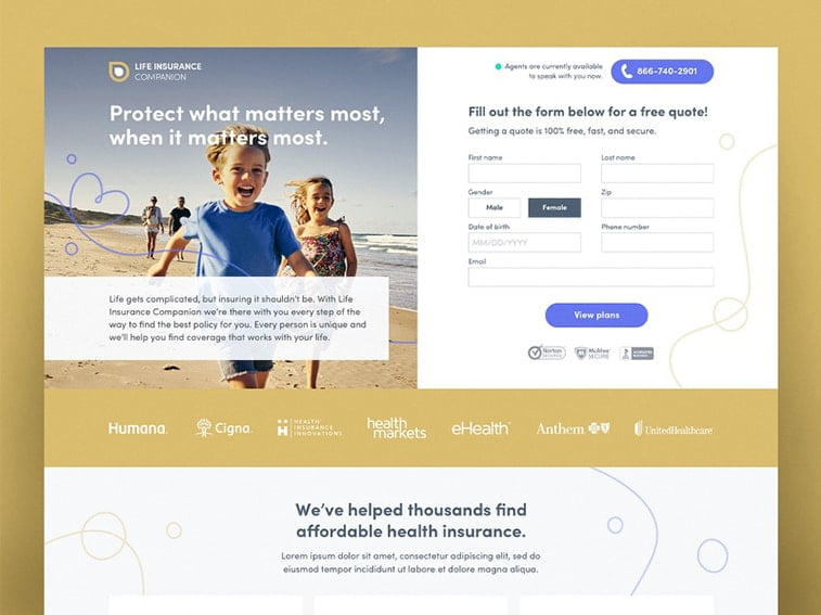 lead generation form website