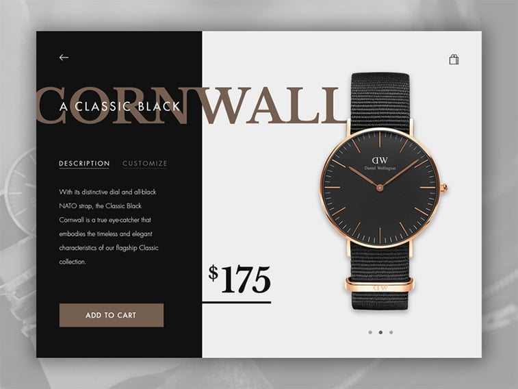 ui ux design ecommerce website accessories jewelry store