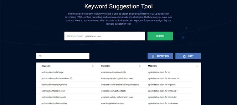keywordsfx seo optimization tool