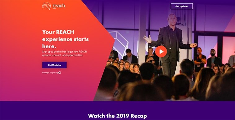 reach 2020 website screenshot