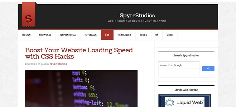 spyre studios web development magazine website