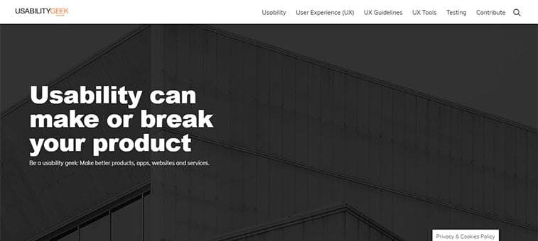 usability geek web development magazine website