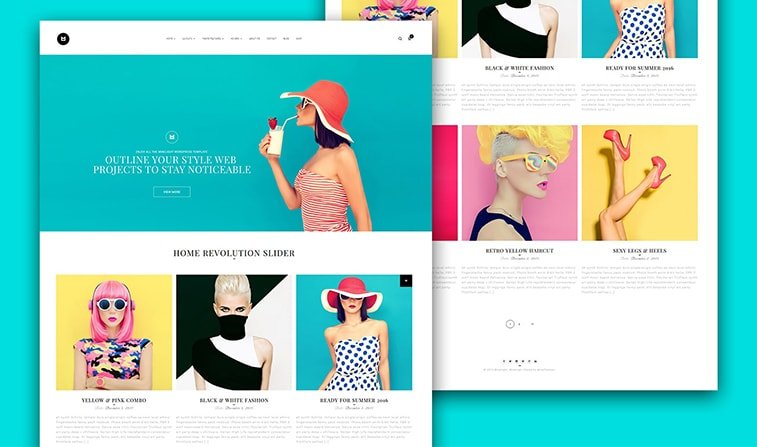 website redesign example fashion magazine online clothes store