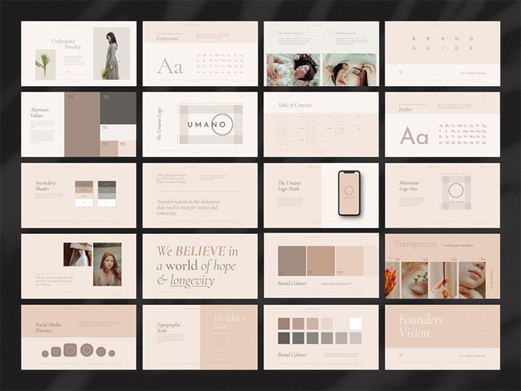 graphic standards manual template business
