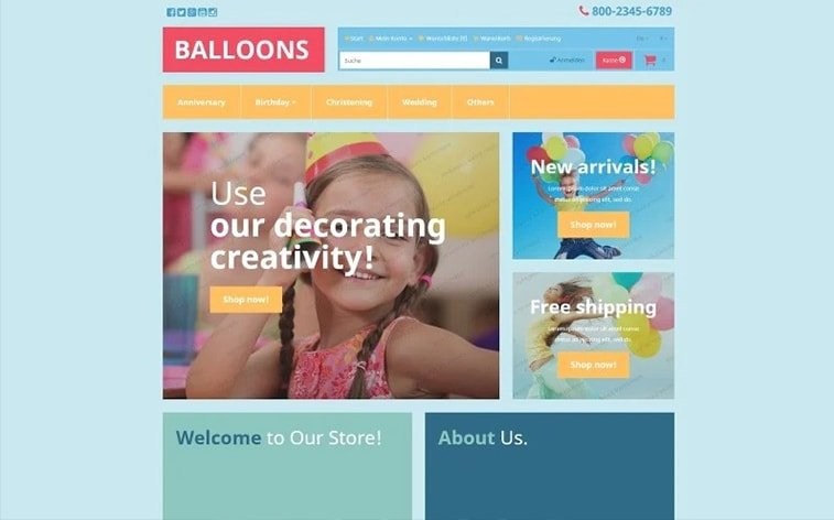 best free botstrap theme template website children playroom baloons presents kindergarden