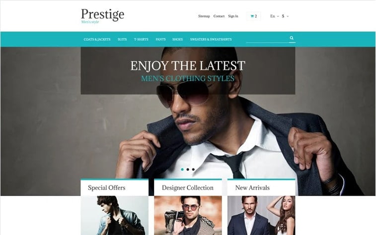 best free botstrap theme template beauty website fashion men