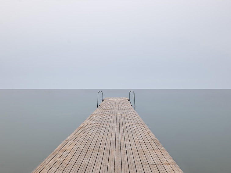 wallpaper desktop minimalism dock sea ocean
