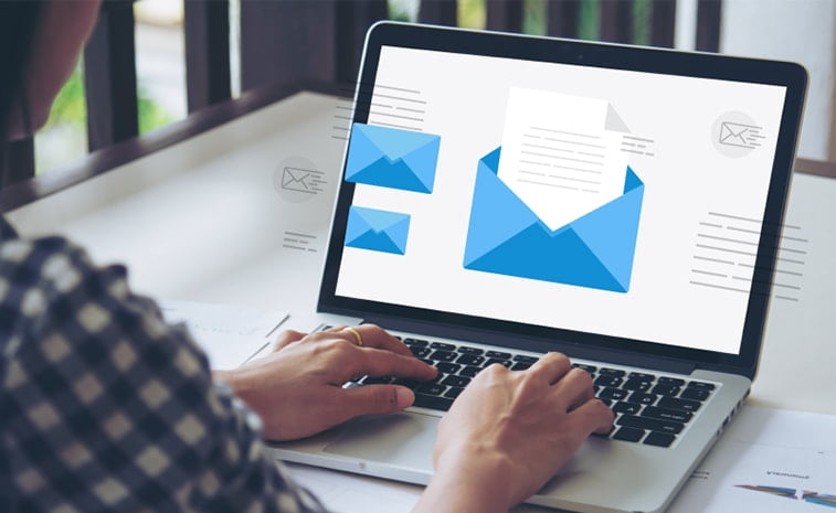 email marketing laptop