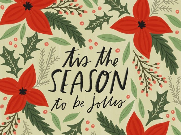 christmas card digital design ideas