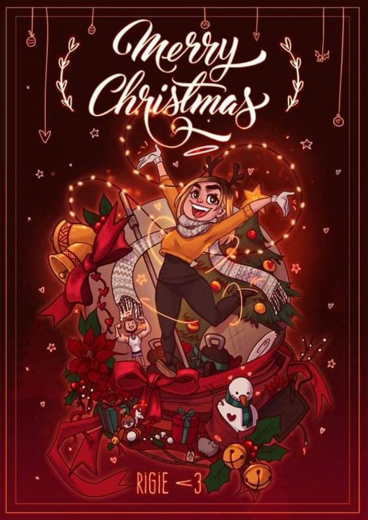 christmas card digital design ideas