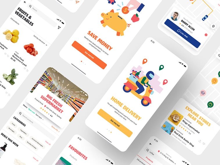 ui kit grocery shopping online