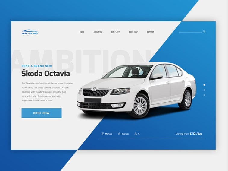 car dealership web app example design