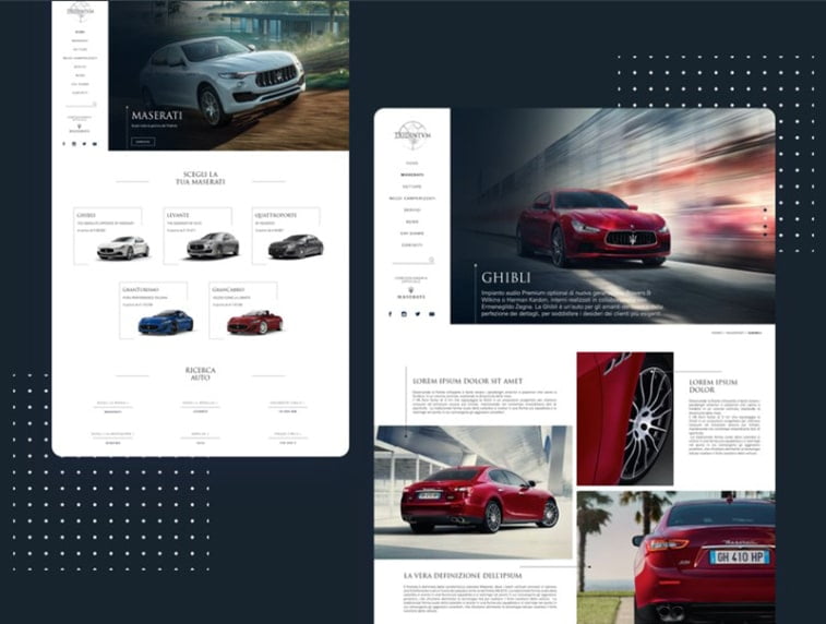 car dealership web app example design