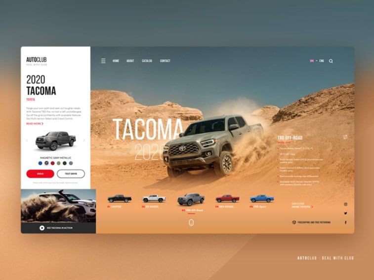 car dealership web app example design