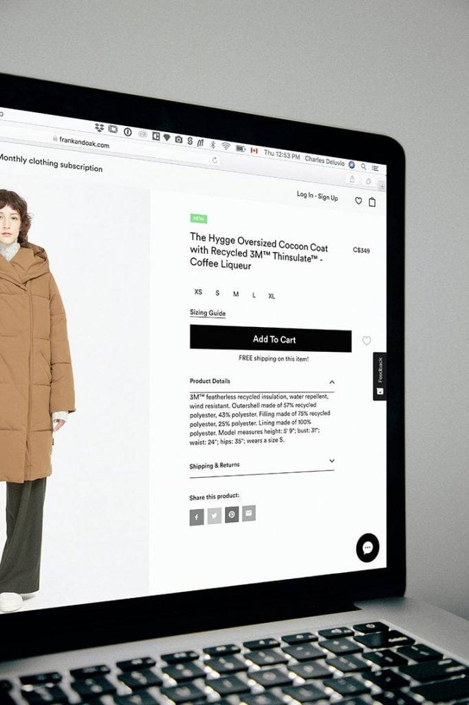 website ecommerce content