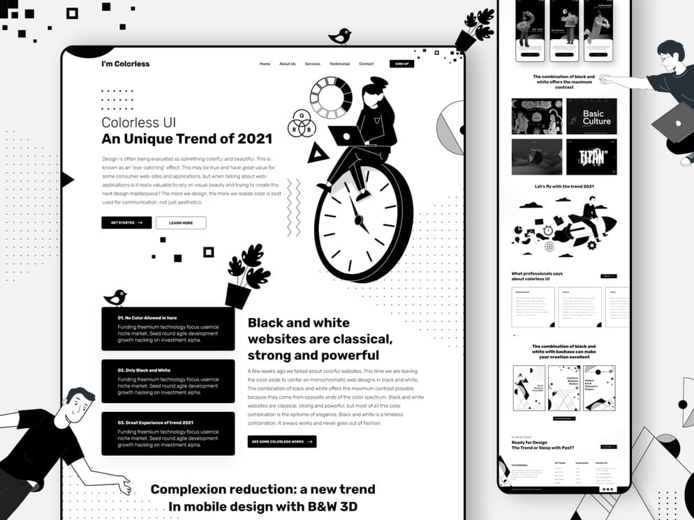 colorless deisgn trend 2021
