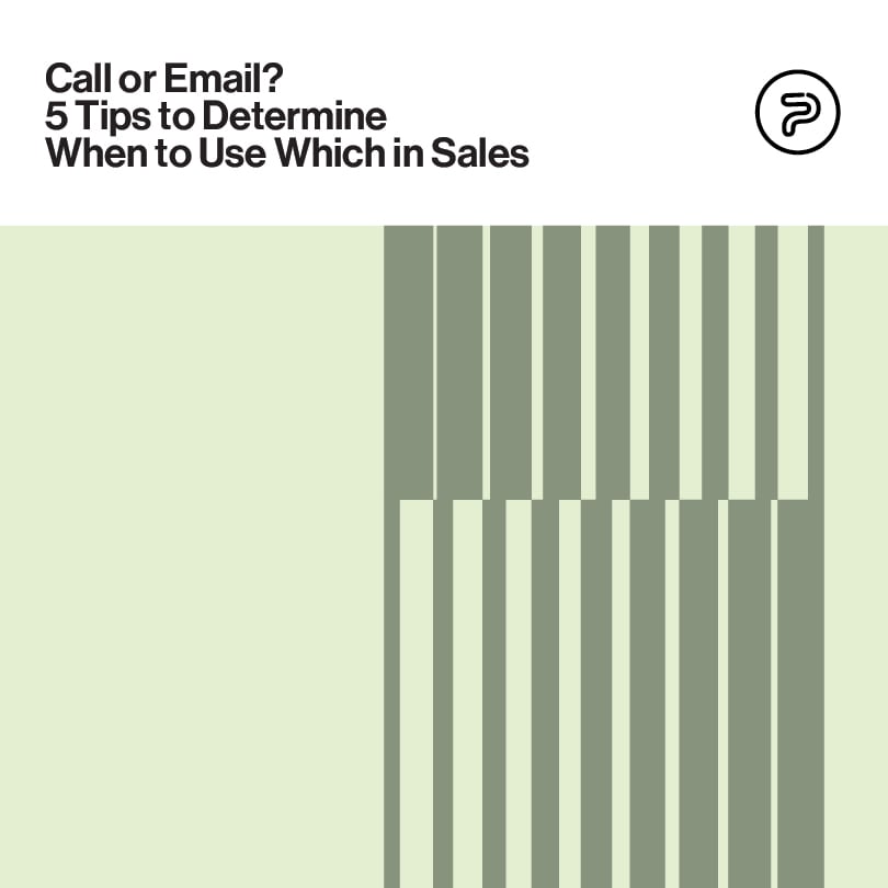 call or email which to use in sales