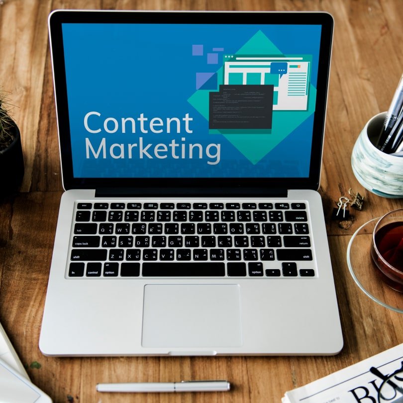content marketing strategy laptop