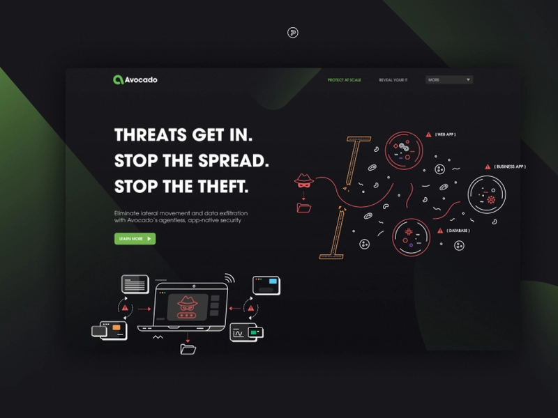 avocado dark custom webs design services