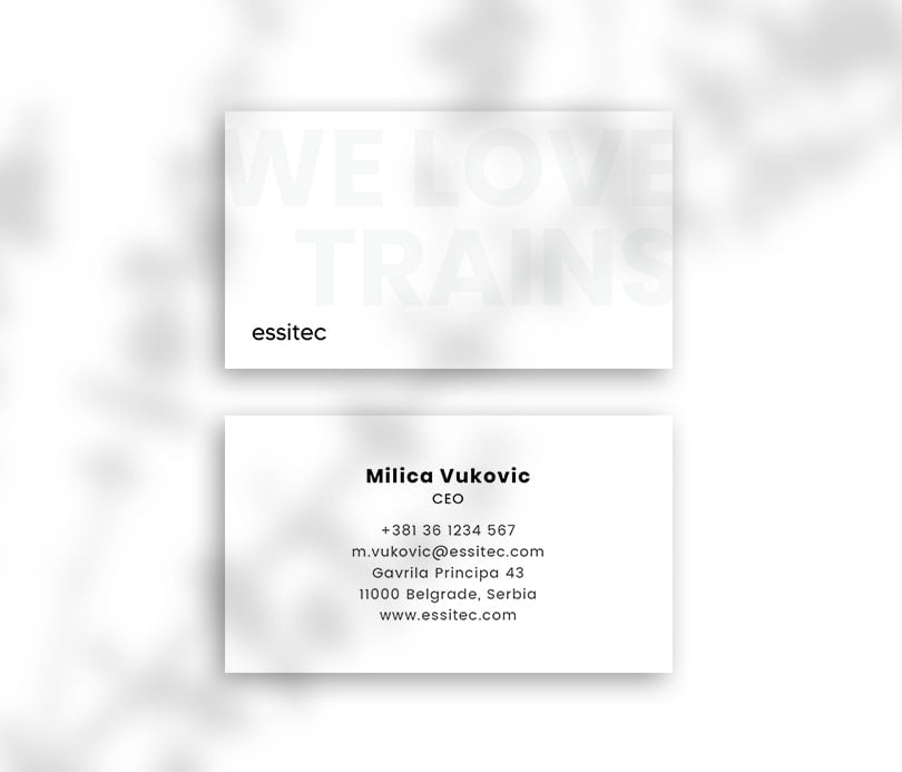 reading between the lines business card design