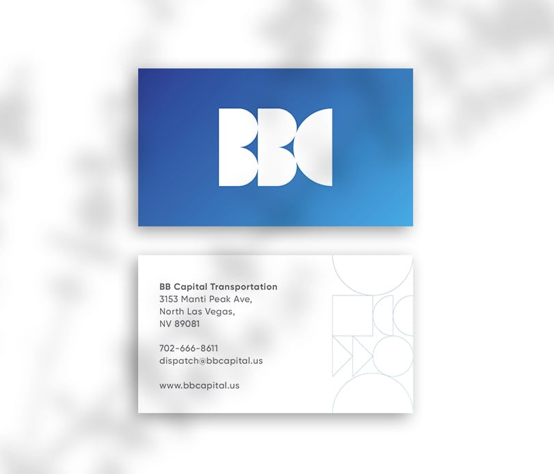 soft and gentle business card design
