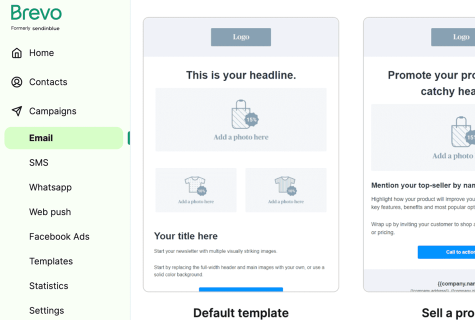 Brevo for email campaign.