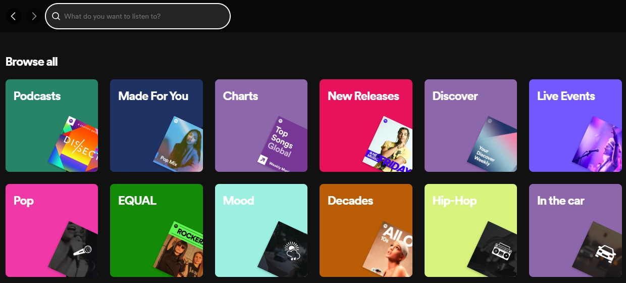 Personalization example from Spotify