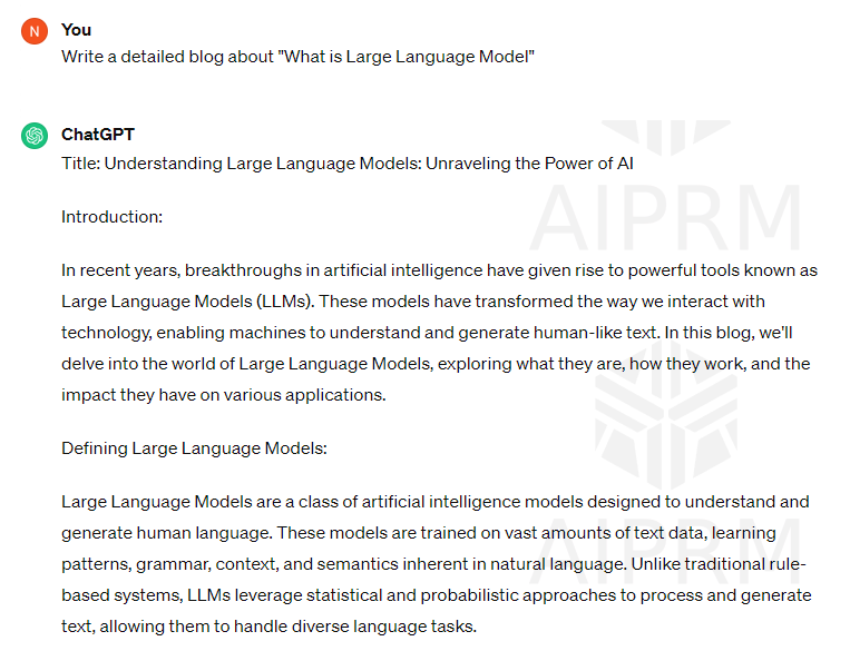 Writing a blog post with Chat GPT
