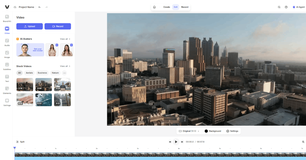 Veed AI video editor