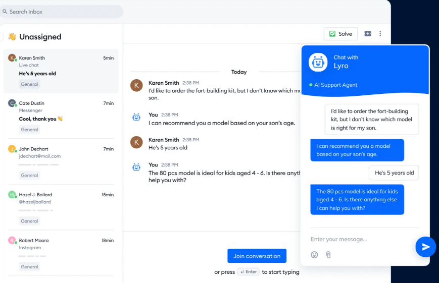 Tidio WordPress dodatak za pružanje podrške u realnom vremenu.