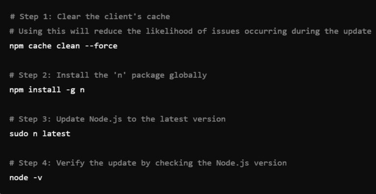 How To Update Node.js Versions Using MacOS, Windows & Linux