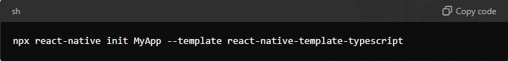 Starting a new project with the React Native CLI