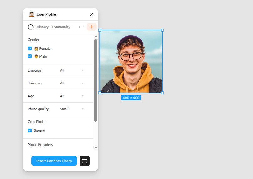 User profile Figma plugin